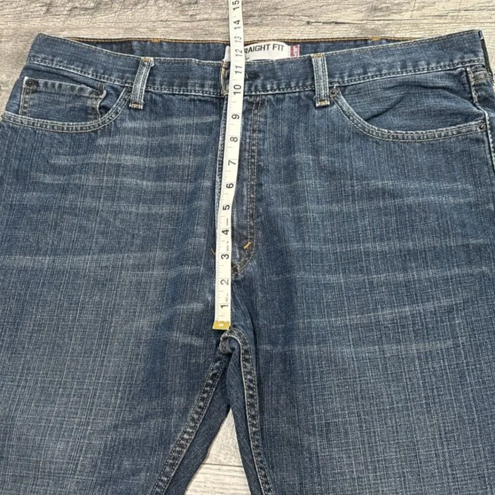 Levis Denim Jeans Mens 40x31 Blue 505 Straight Relaxed Classic Cowboy Western
